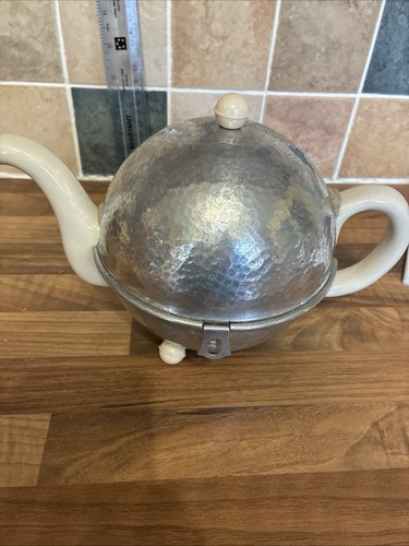 Art deco ceramic teapot with - art,