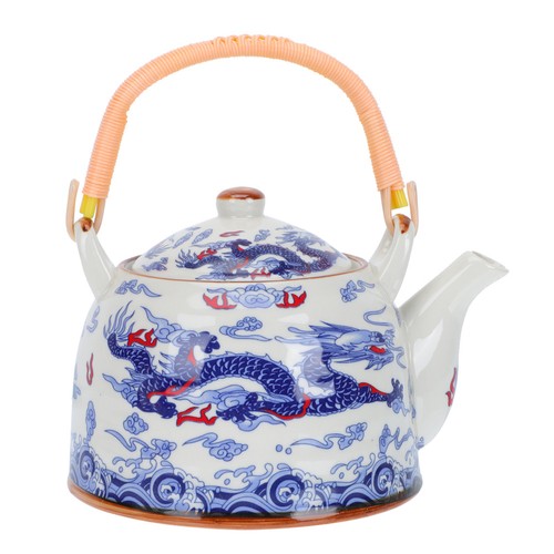 Blue ceramic teapot - ceramic, heat