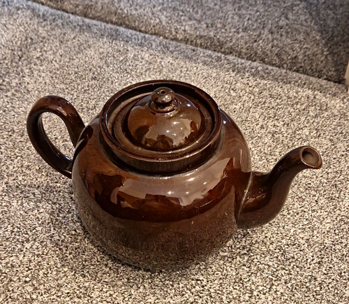 Glossy brown ceramic - brown, 2