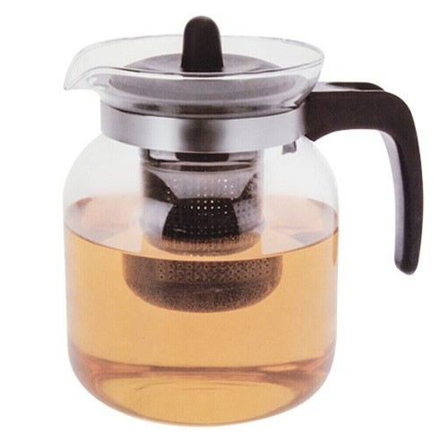 Clear glass teapot - teapot, with