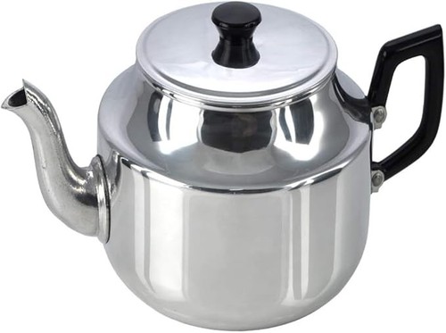 Traditional aluminium teapot - aluminium,