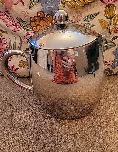 Vintage stainless steel - stainless, teapot