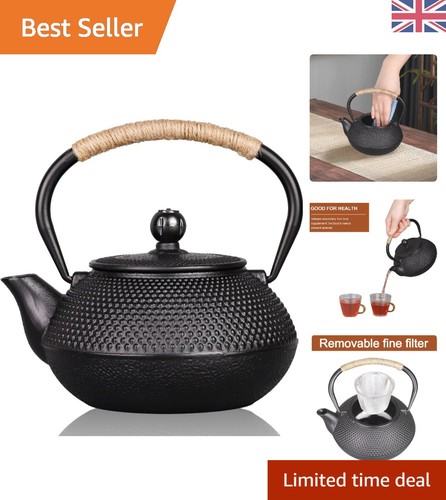 Durable cast iron teapot with - durable,