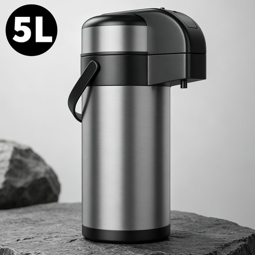 Stainless steel airpot - stainless, hot