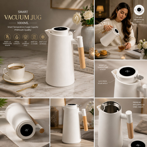 1000ml smart vacuum jug flask - jug,